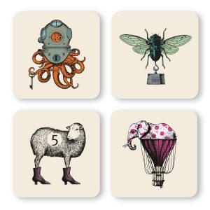 SET OF 4 COASTERS_GD264
