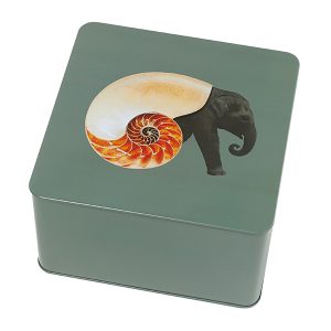 BOÎTE CARREE EN METAL_SHELLEPHANT_GD544
